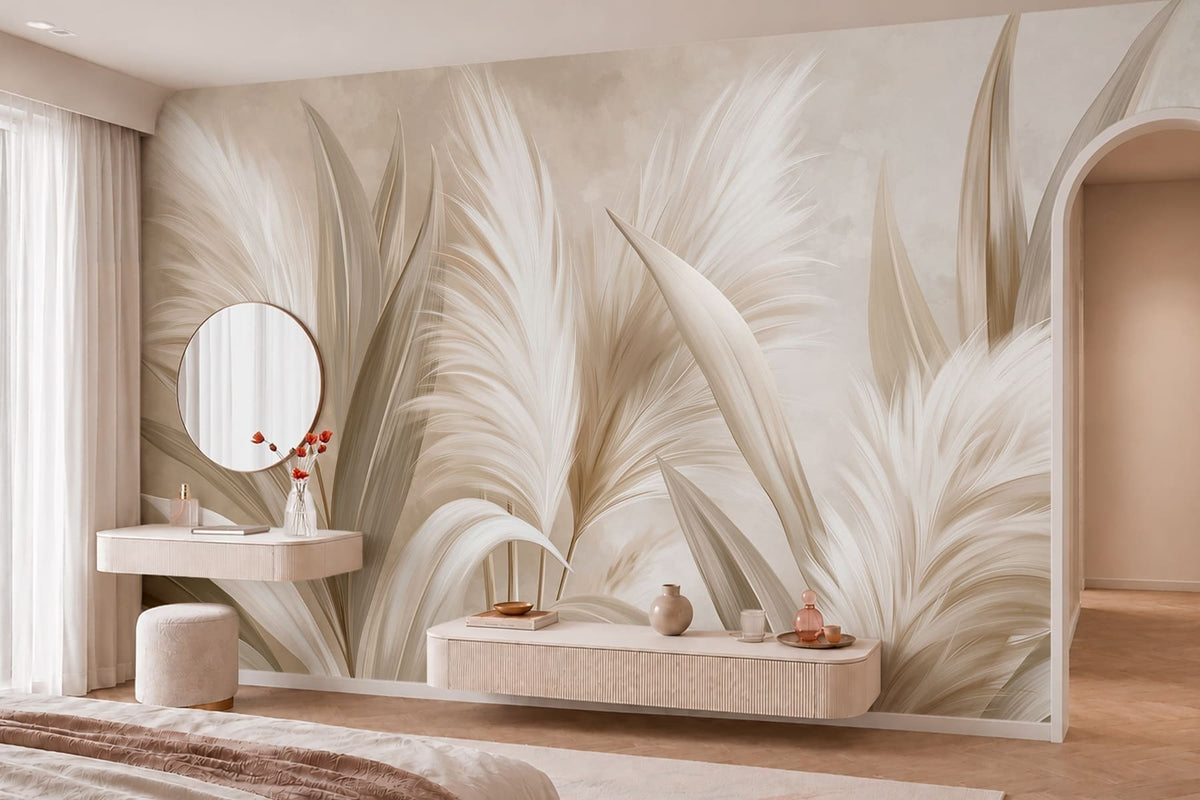 Papier peint Formes plumeuses