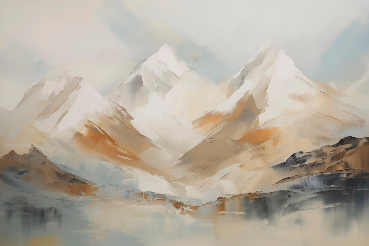 Papier peint Montagnes ocre