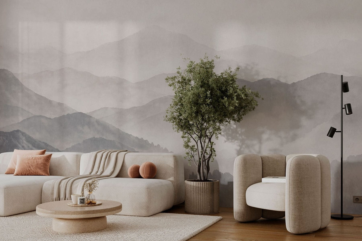 Papier peint Montagnes en strates