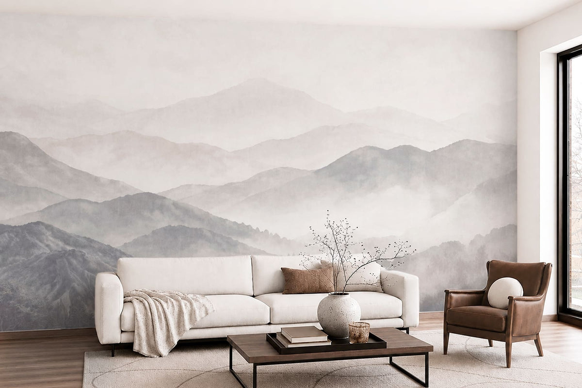 Papier peint Montagnes en strates