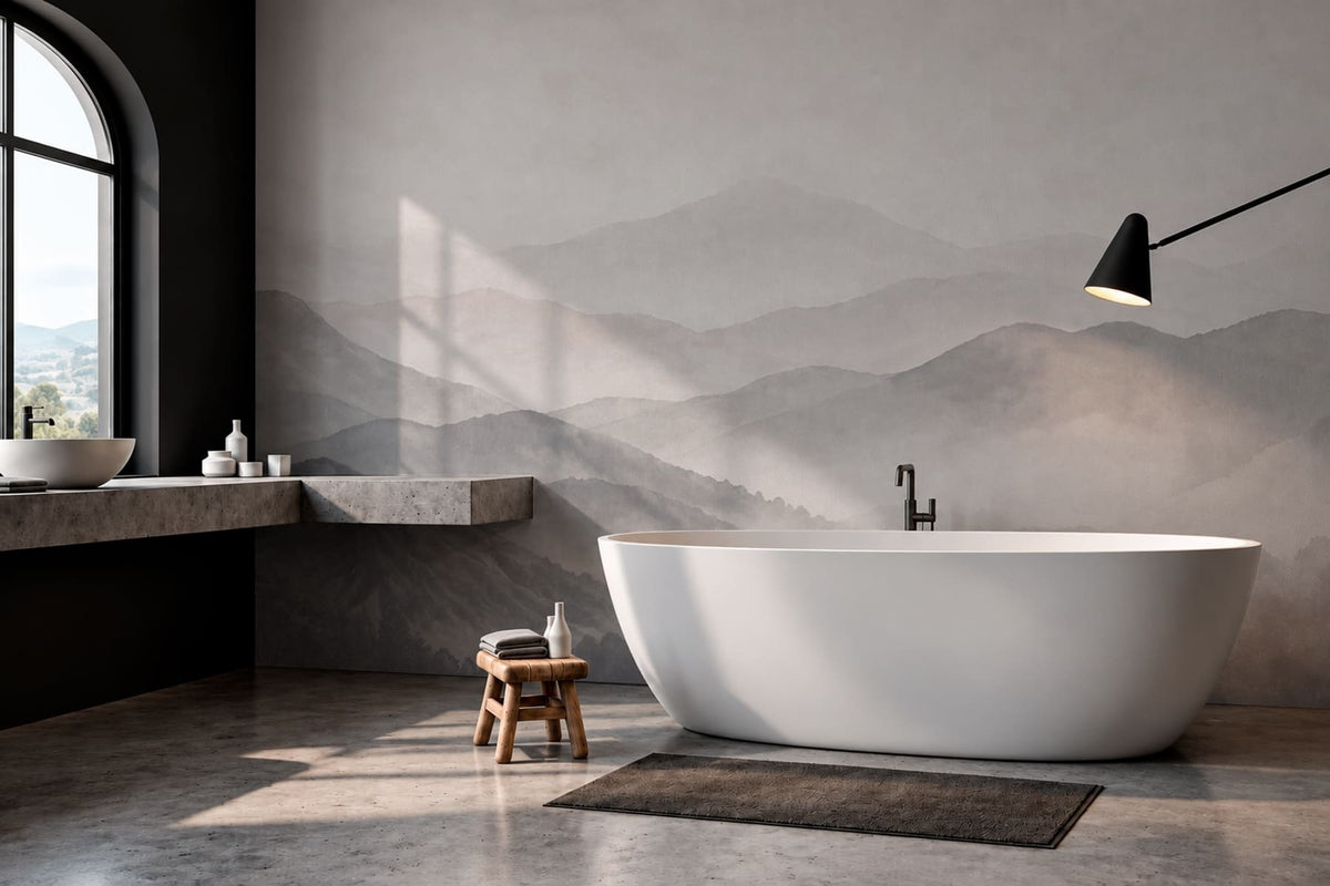 Papier peint Montagnes en strates