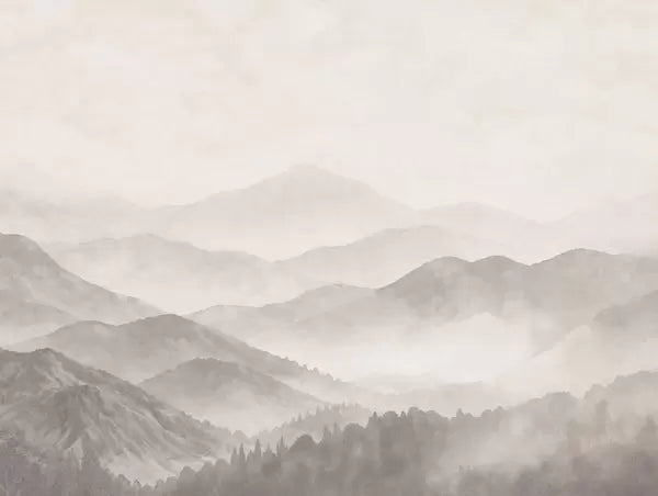 Papier peint Montagnes en strates