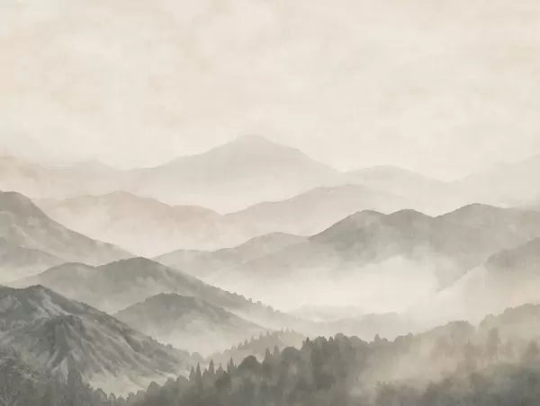 Papier peint Montagnes en strates