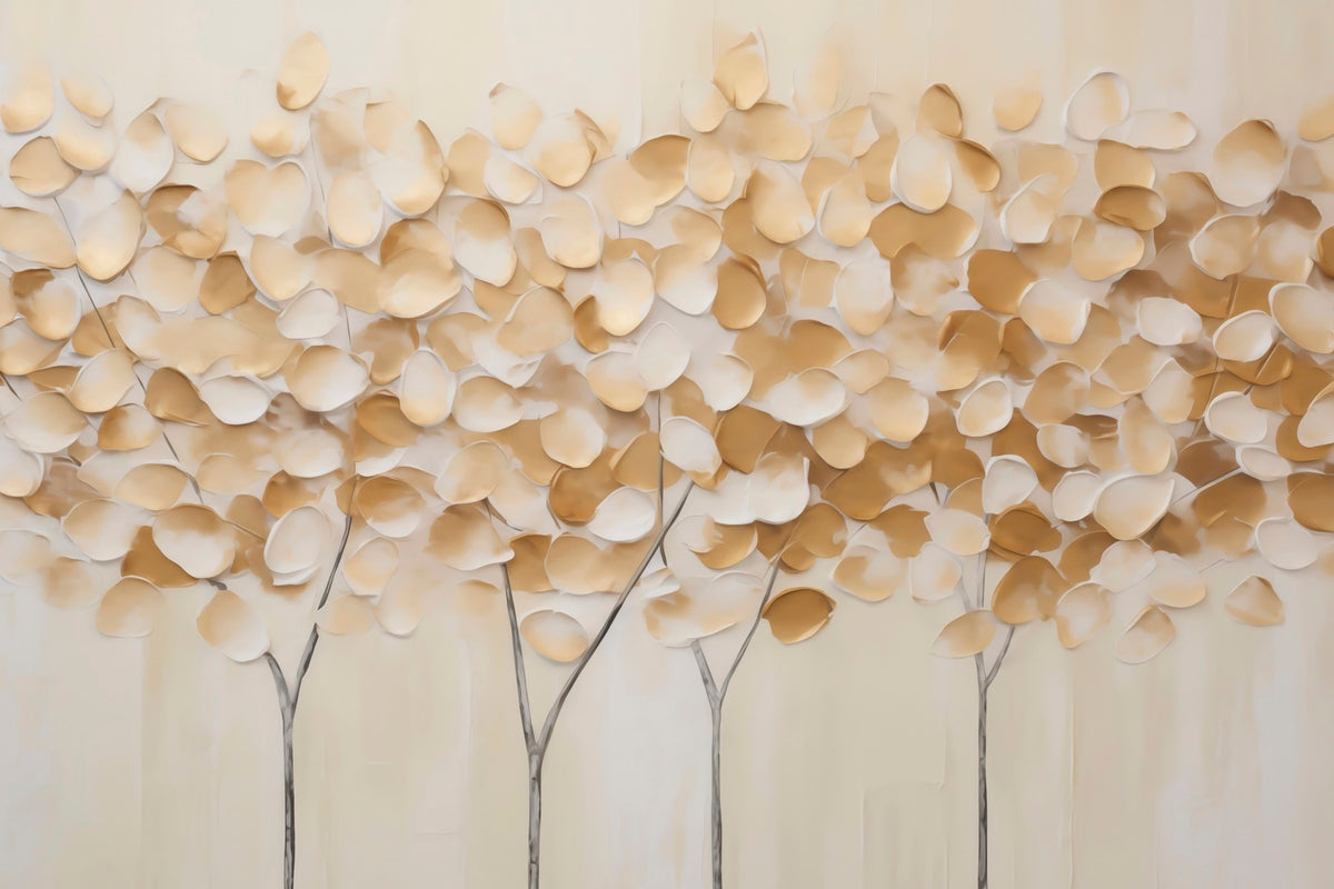 Papier peint Bosquet doré