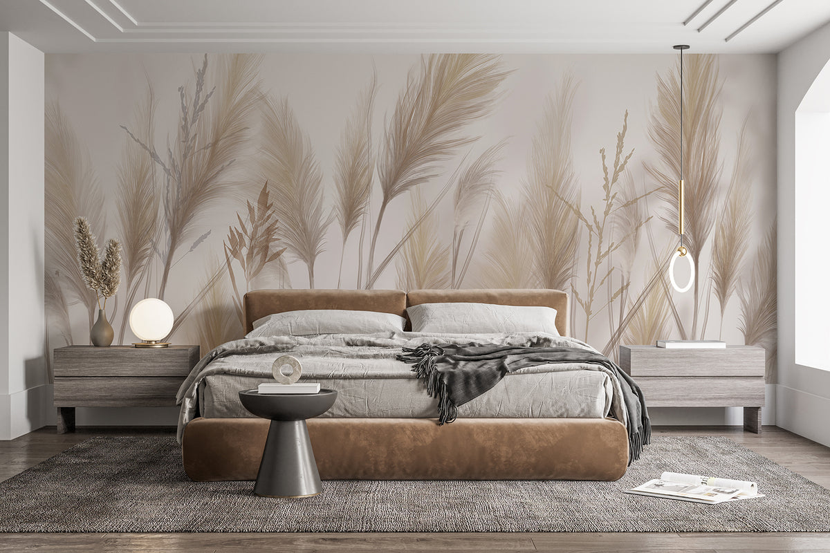Papier peint Herbes dans la brise