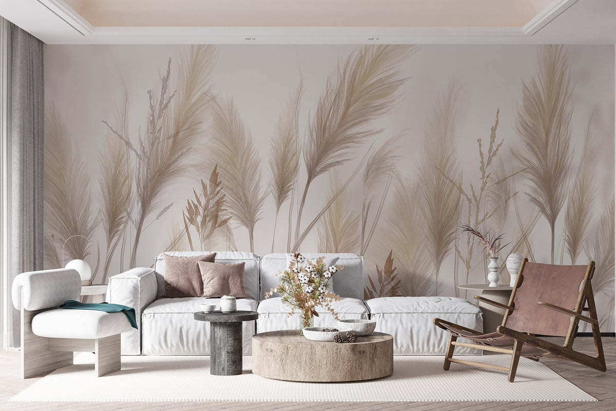 Papier peint Herbes dans la brise