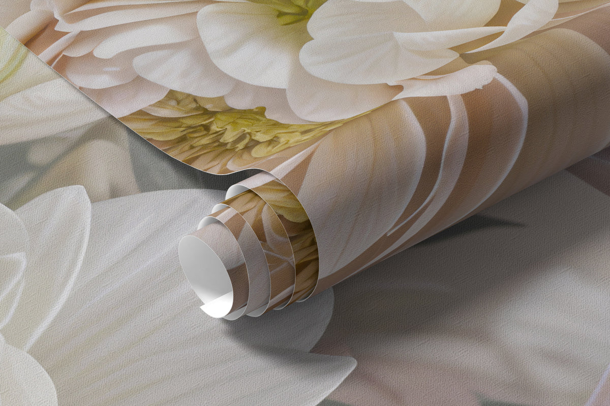 Papier peint Jardin de pivoines