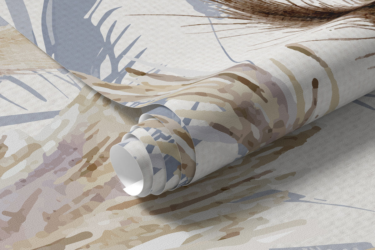 Papier peint Esquisse de graminées