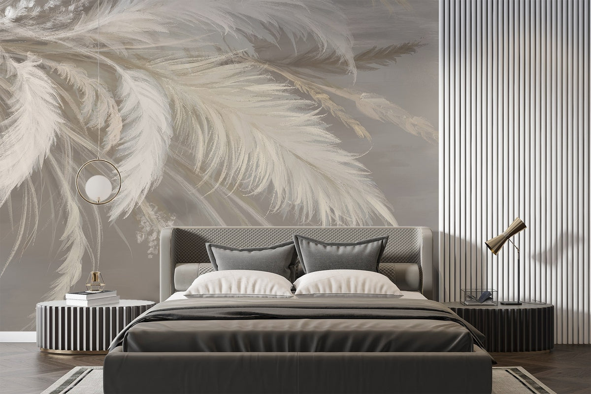 Papier peint Plumes flottantes