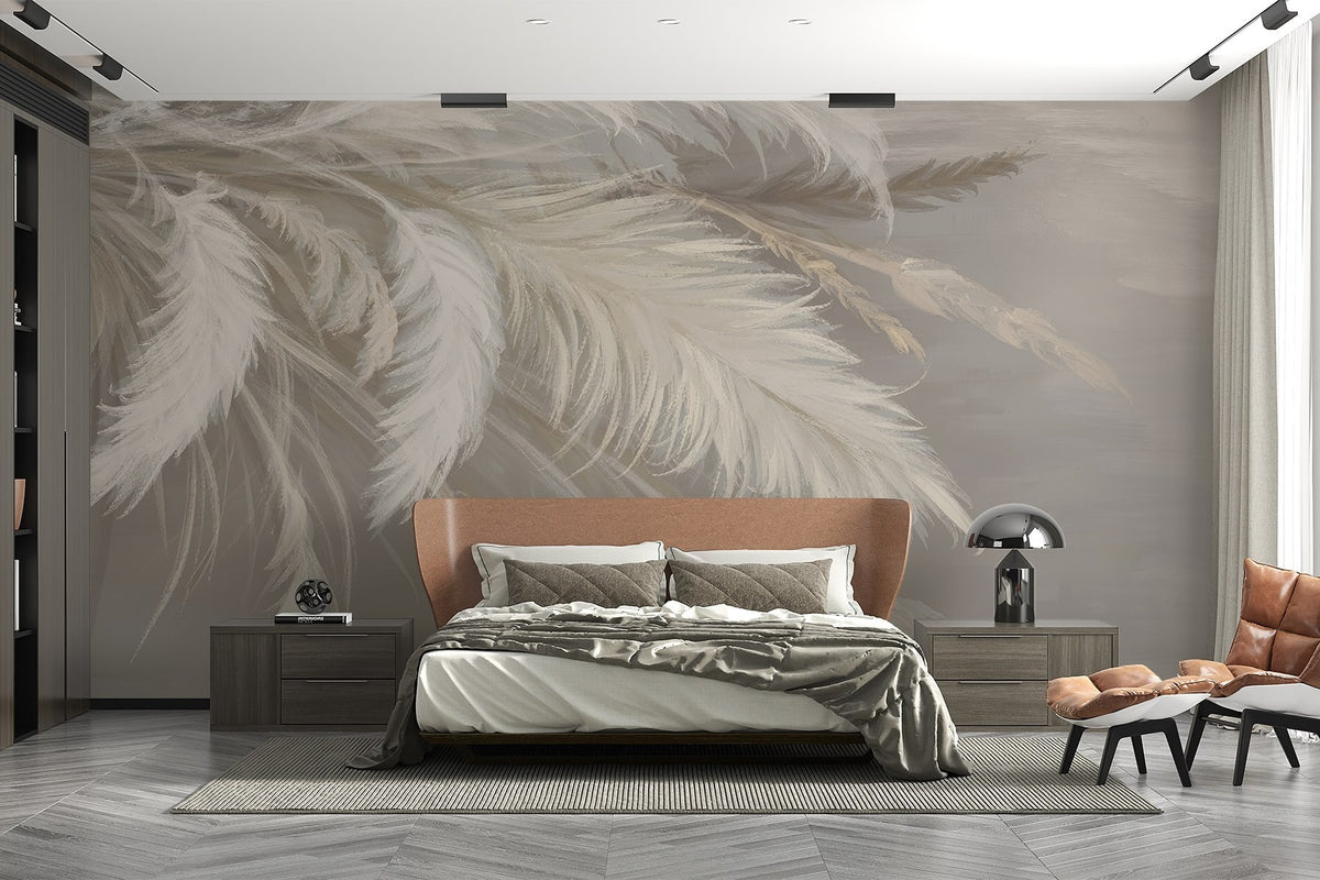 Papier peint Plumes flottantes