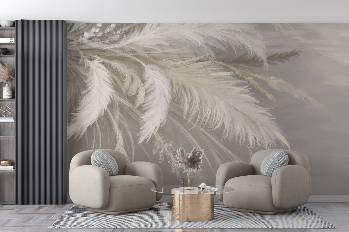 Papier peint Plumes flottantes