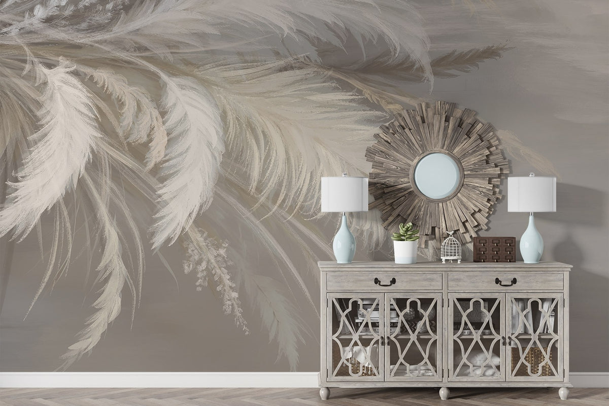 Papier peint Plumes flottantes