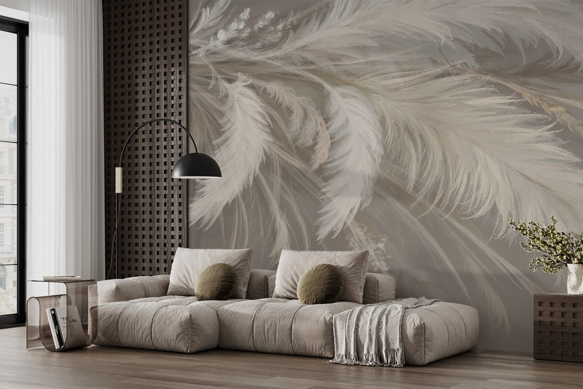 Papier peint Plumes flottantes