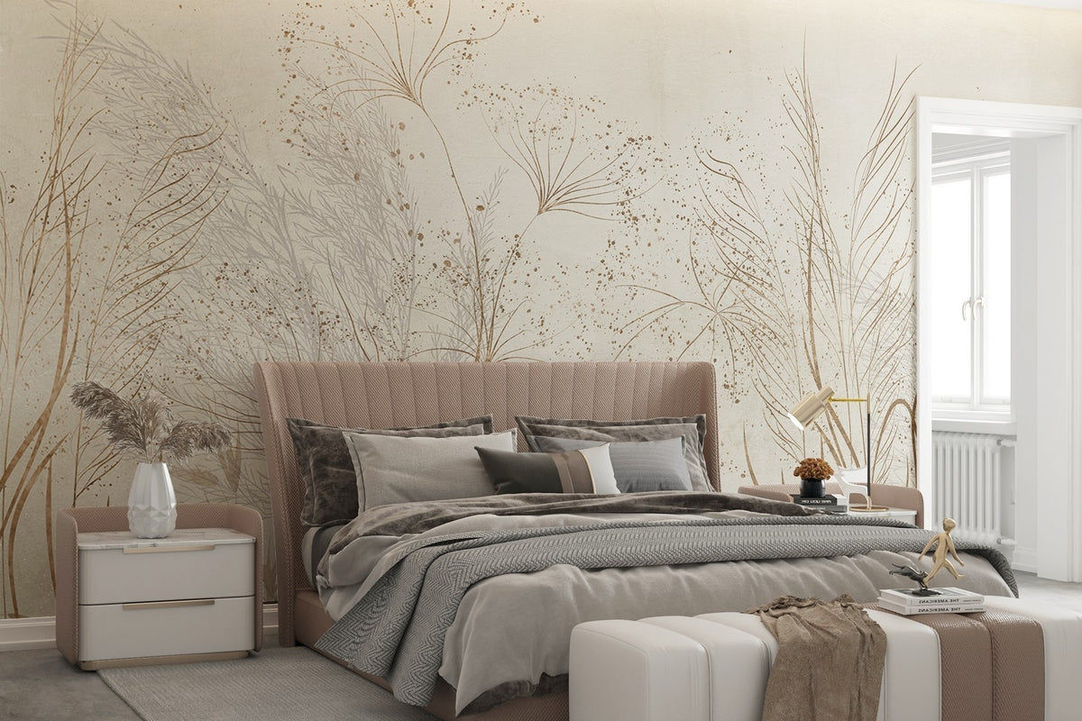 Papier peint Contours botaniques