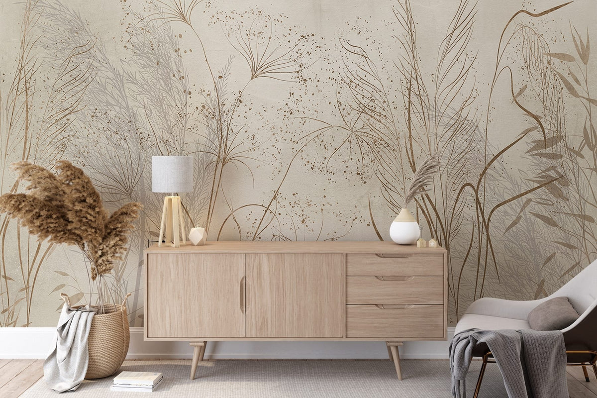 Papier peint Contours botaniques