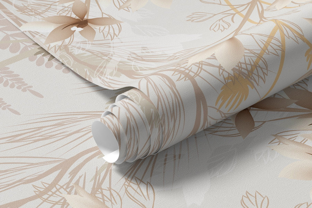 Papier peint Cascade de fleurs sauvages