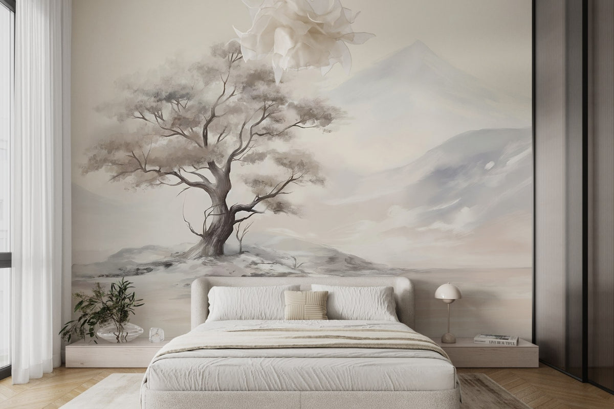 Papier peint Arbre solitaire