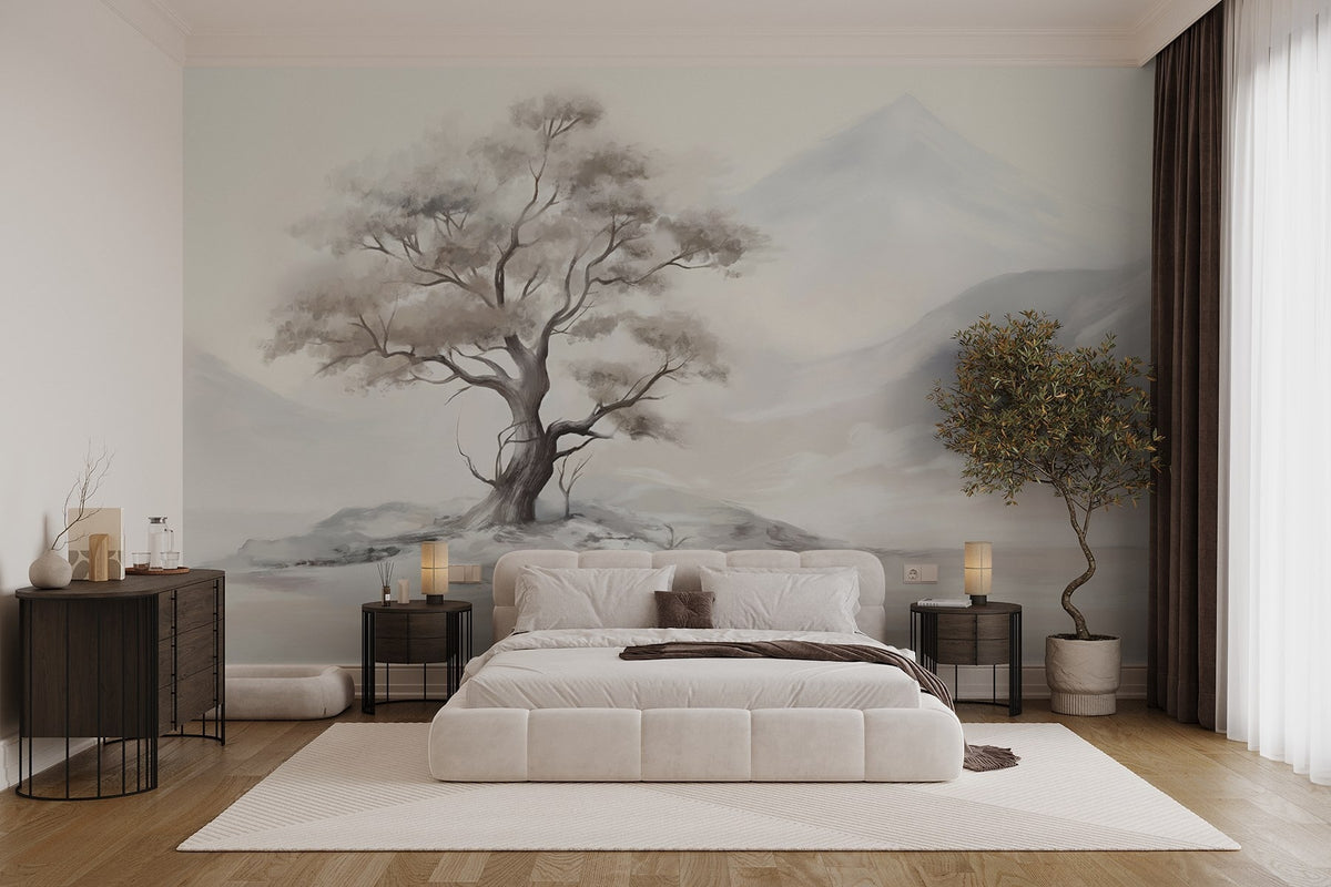 Papier peint Arbre solitaire