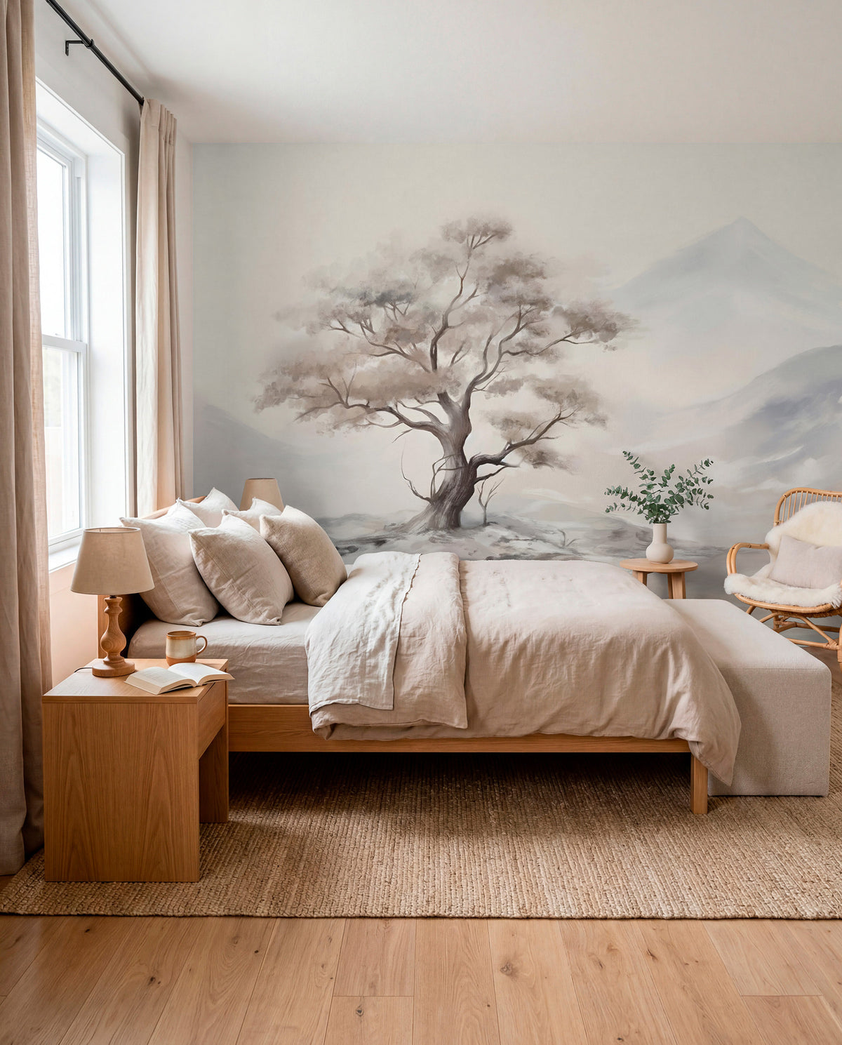 Papier peint Arbre solitaire