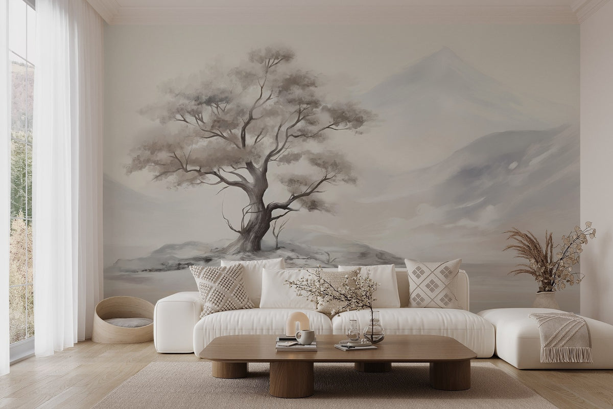 Papier peint Arbre solitaire