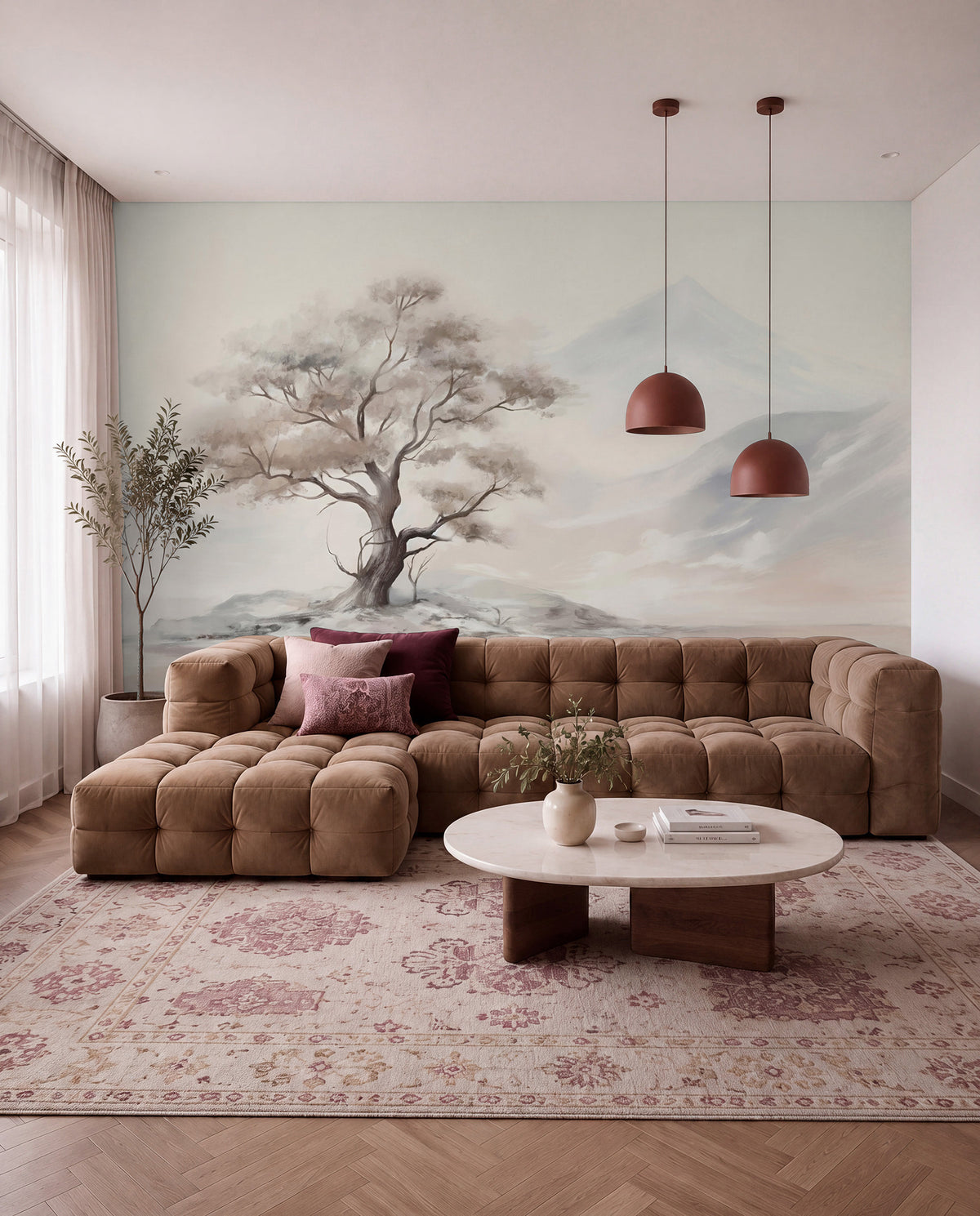 Papier peint Arbre solitaire