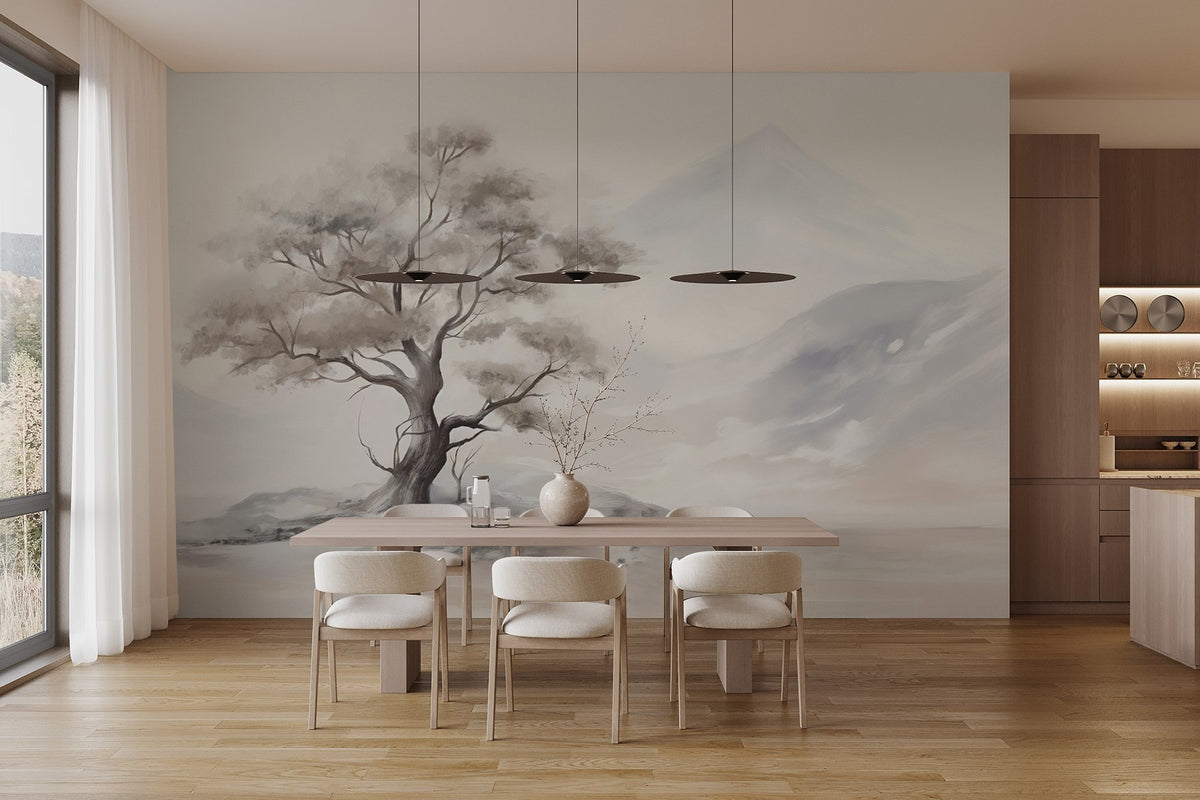 Papier peint Arbre solitaire