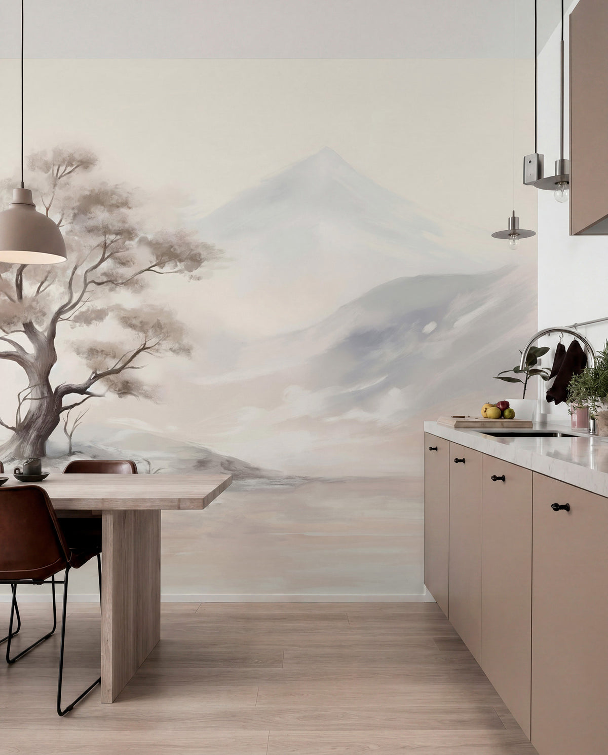 Papier peint Arbre solitaire