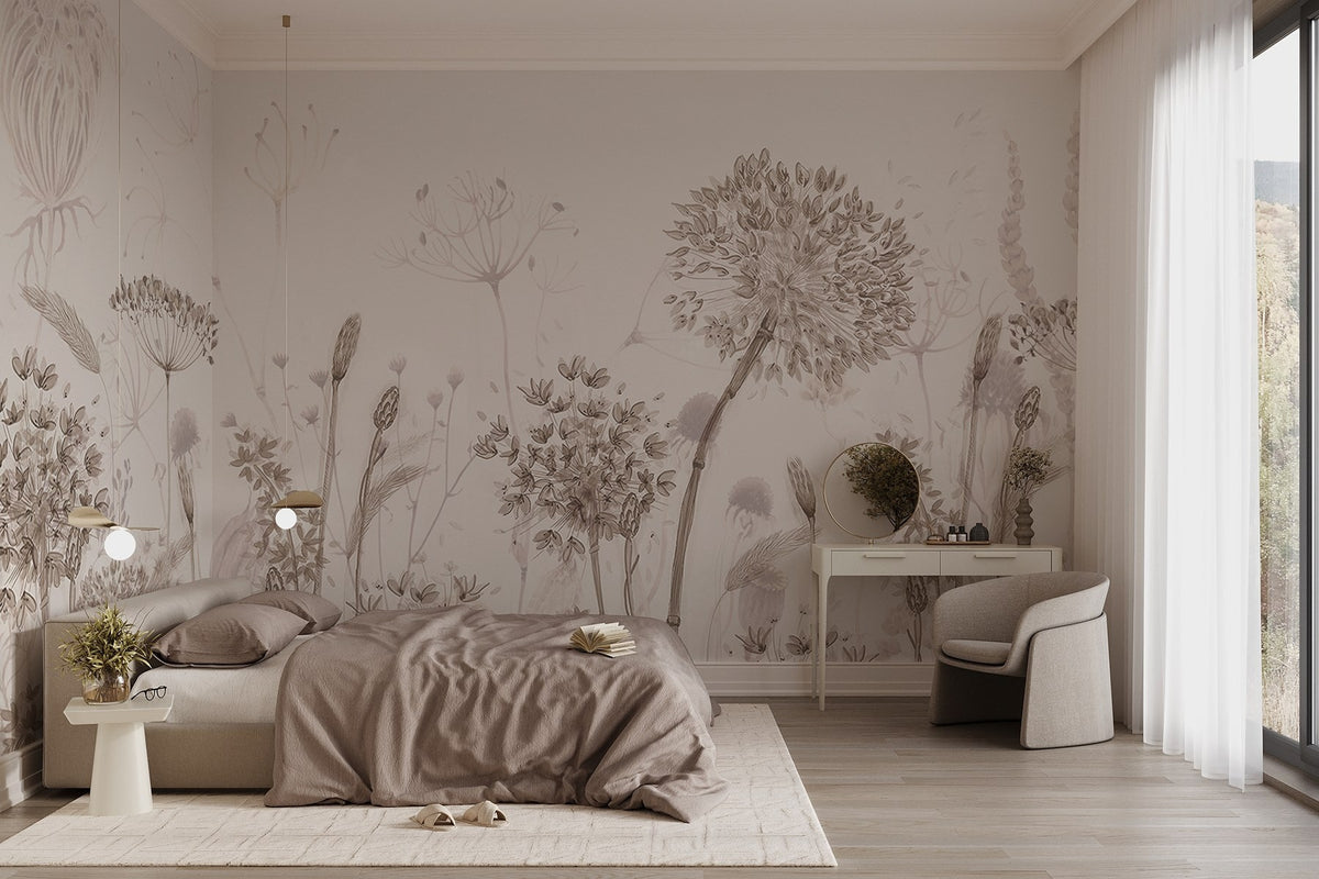 Papier peint Esquisse de prairie