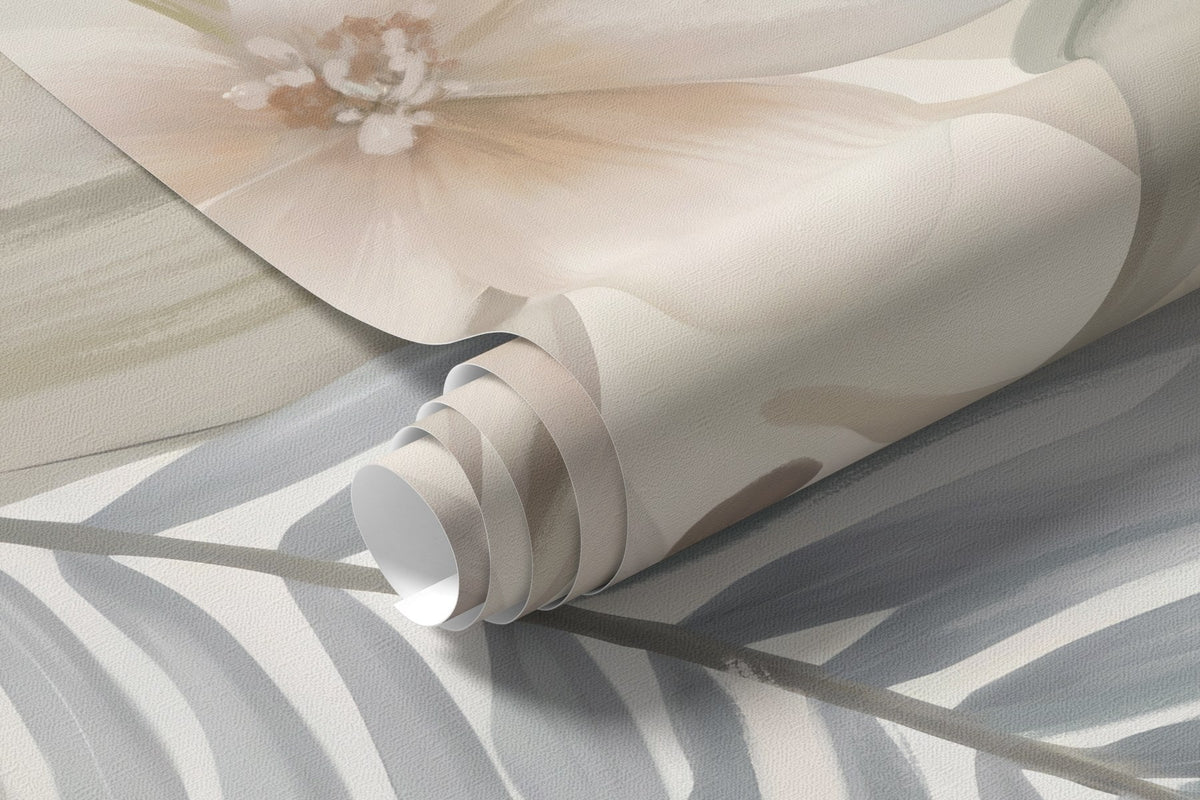Papier peint Palmes tropicales pastel