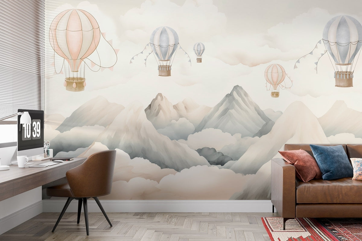 Papier peint Ballons sur les sommets