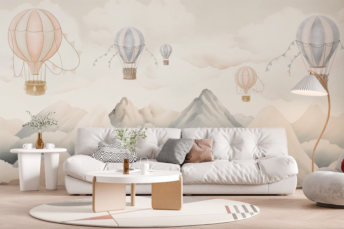 Papier peint Ballons sur les sommets