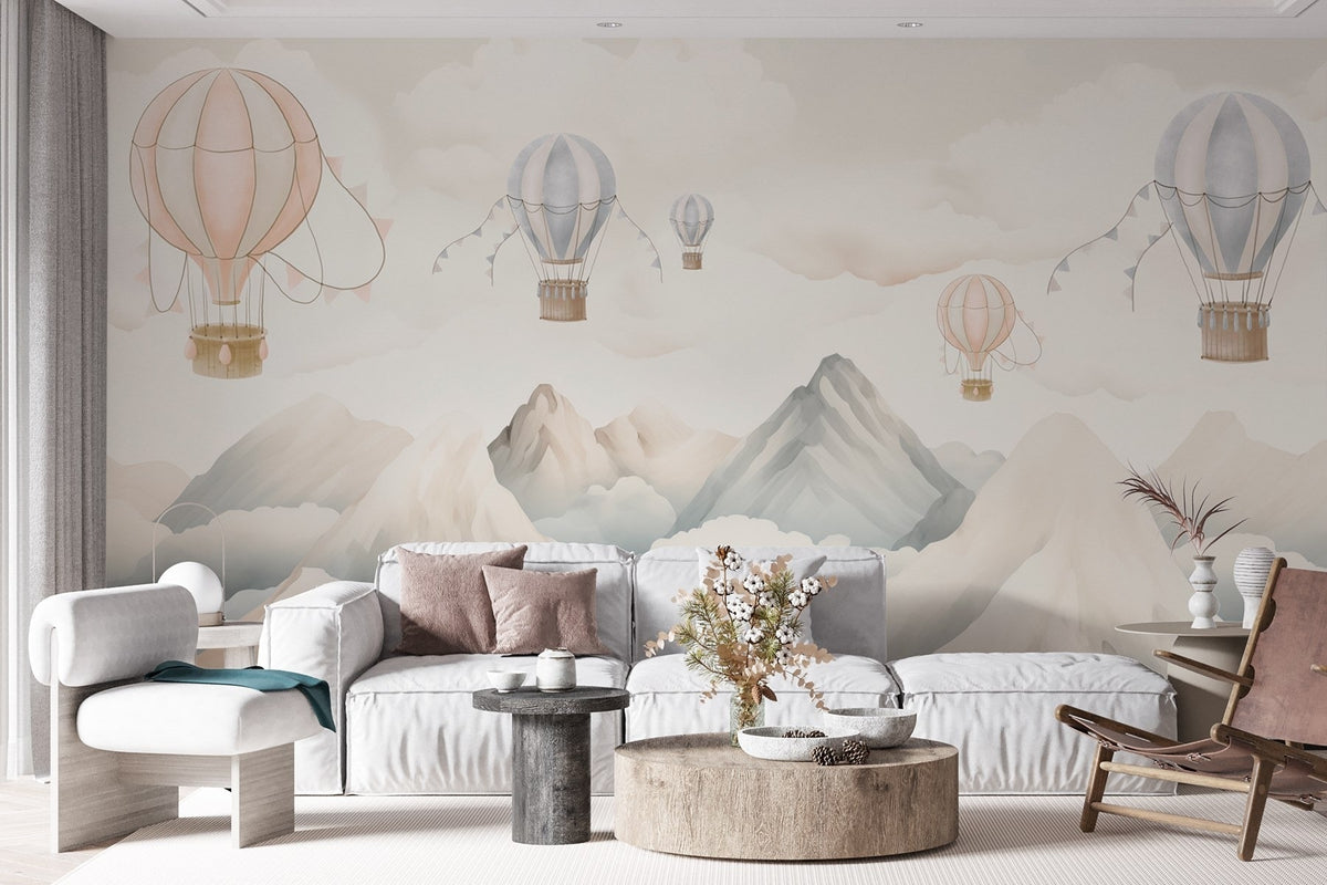 Papier peint Ballons sur les sommets