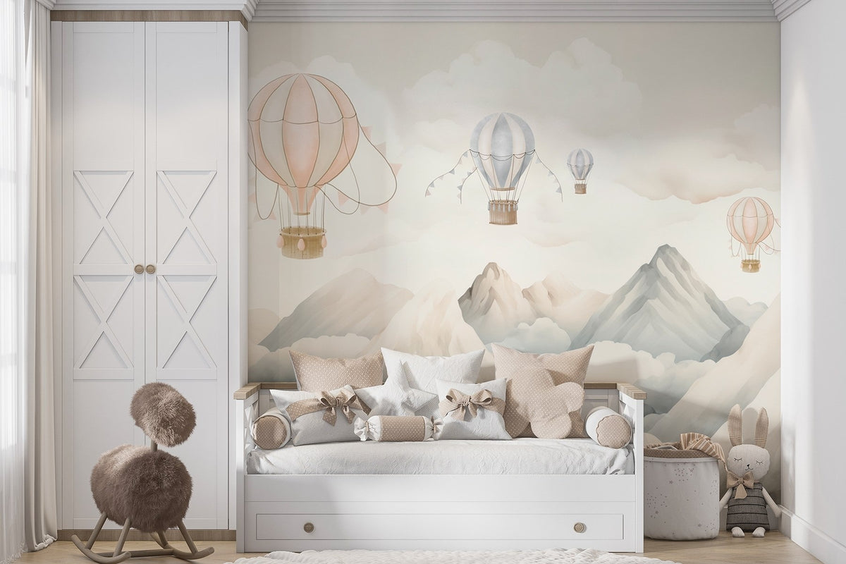 Papier peint Ballons sur les sommets