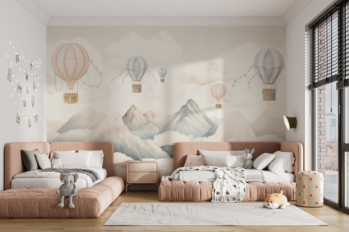 Papier peint Ballons sur les sommets