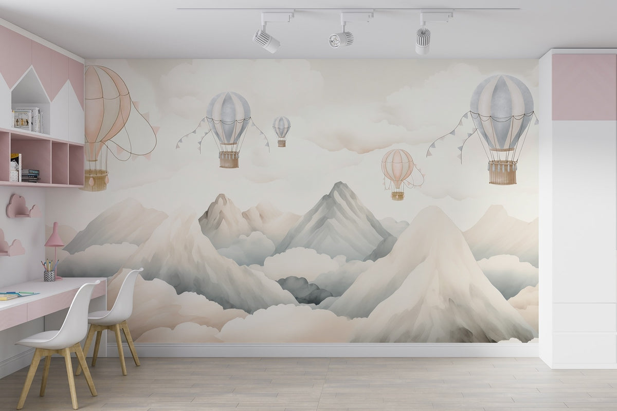 Papier peint Ballons sur les sommets
