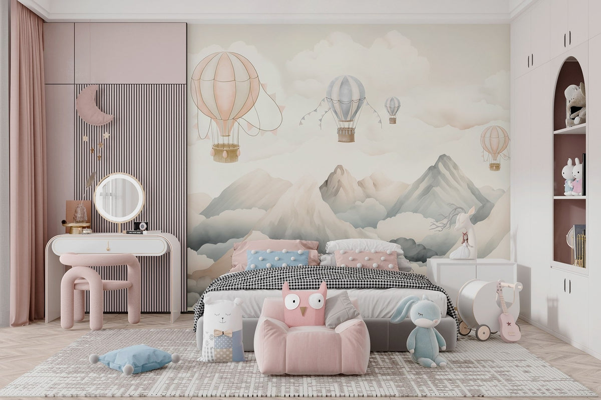 Papier peint Ballons sur les sommets