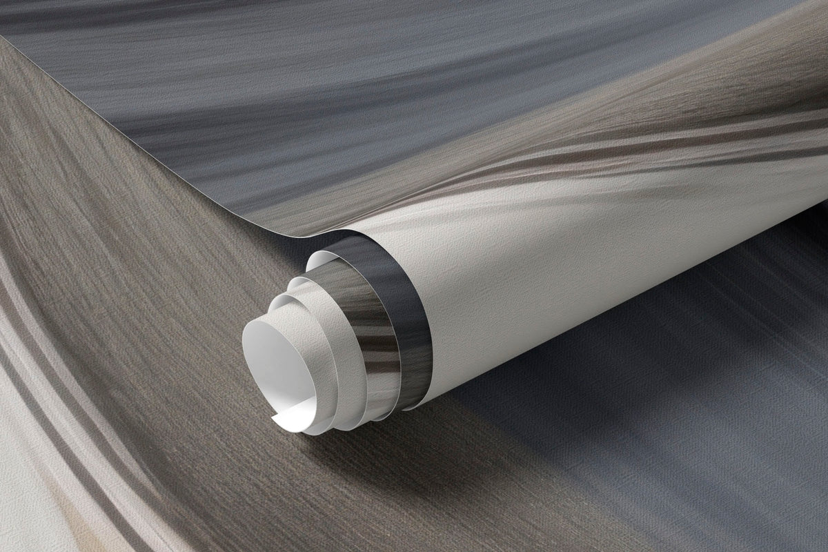 Papier peint Bandes fluides aux tons terre