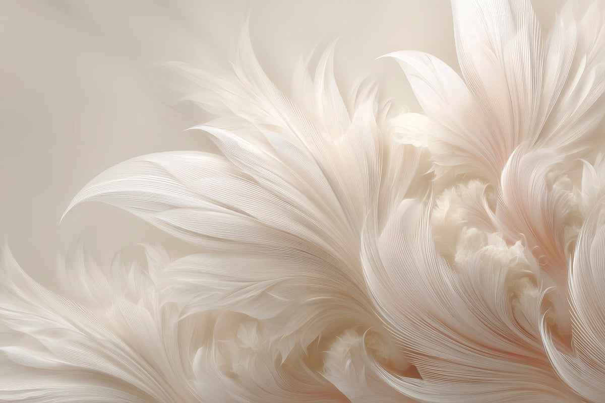 Papier peint Plumes en mouvement