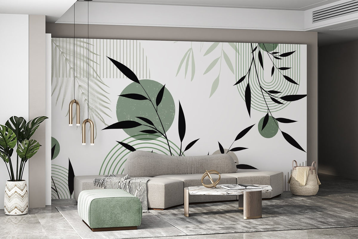 Papier peint Cercles botaniques