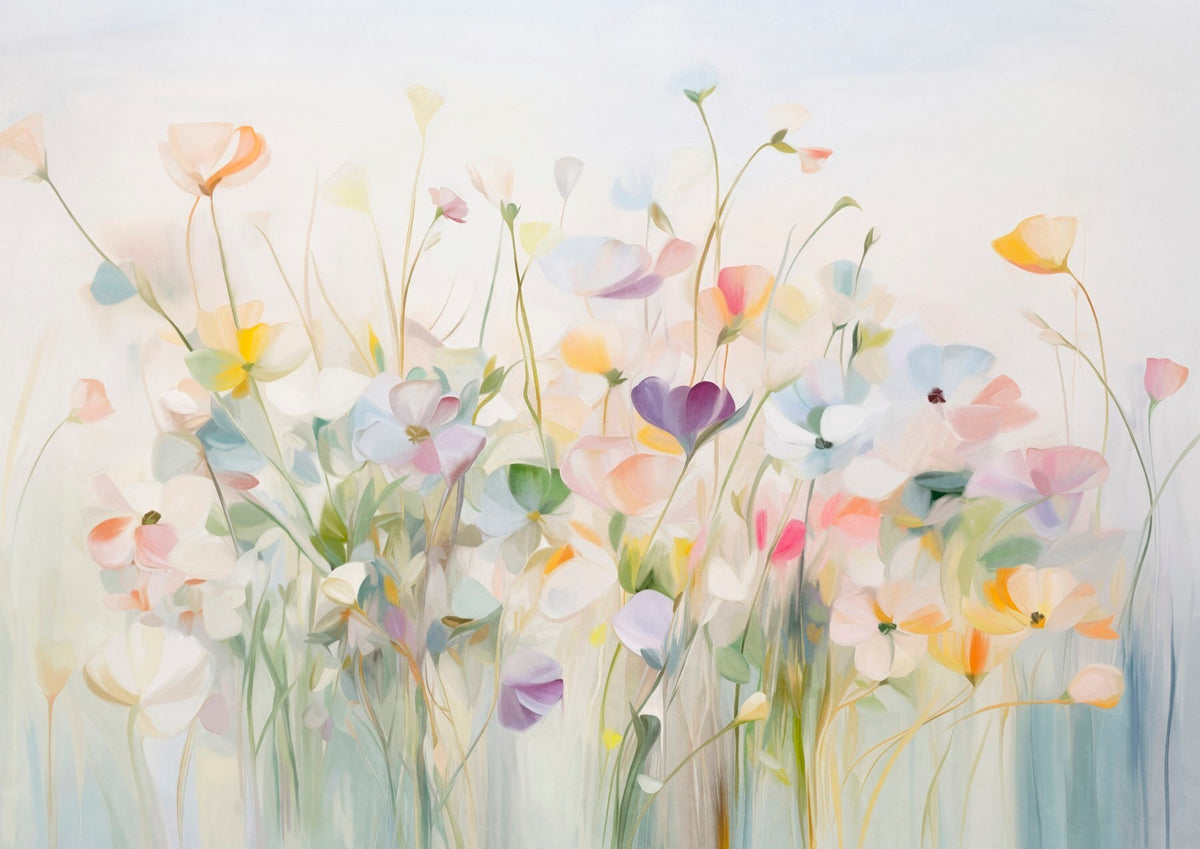 Papier peint Étude de fleurs sauvages