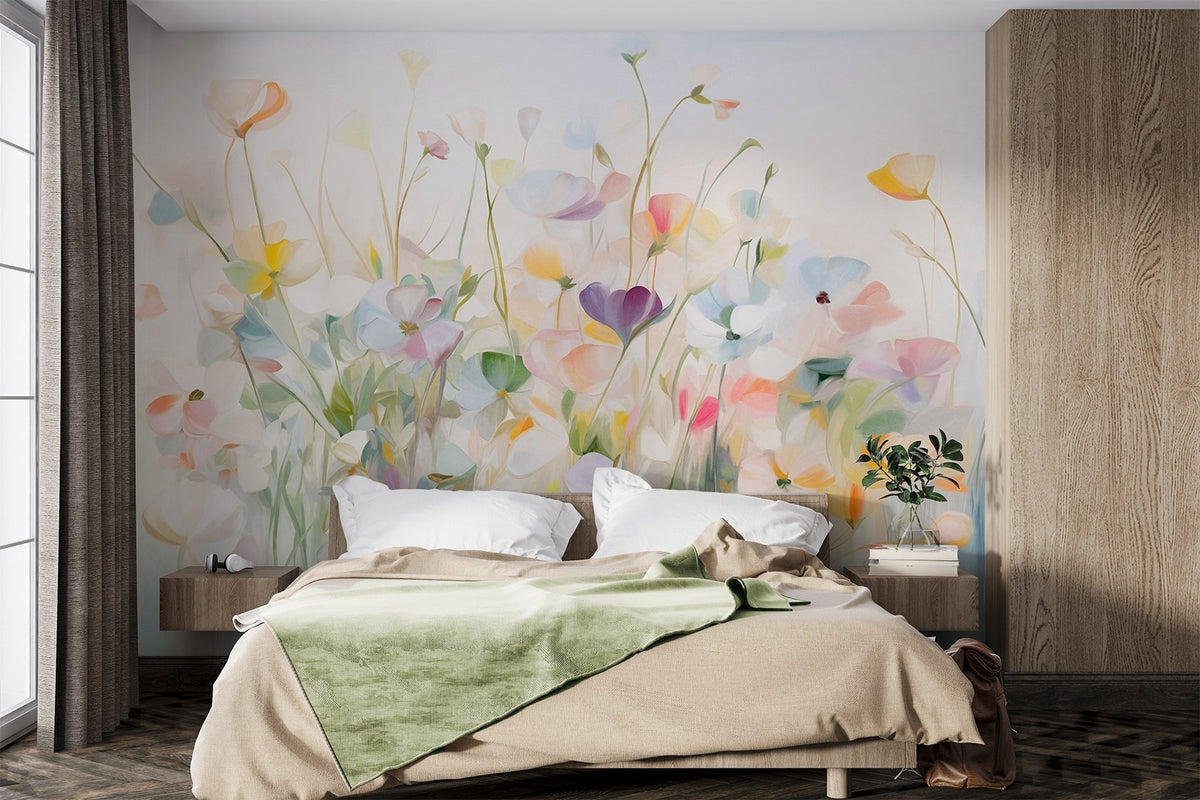 Papier peint Étude de fleurs sauvages
