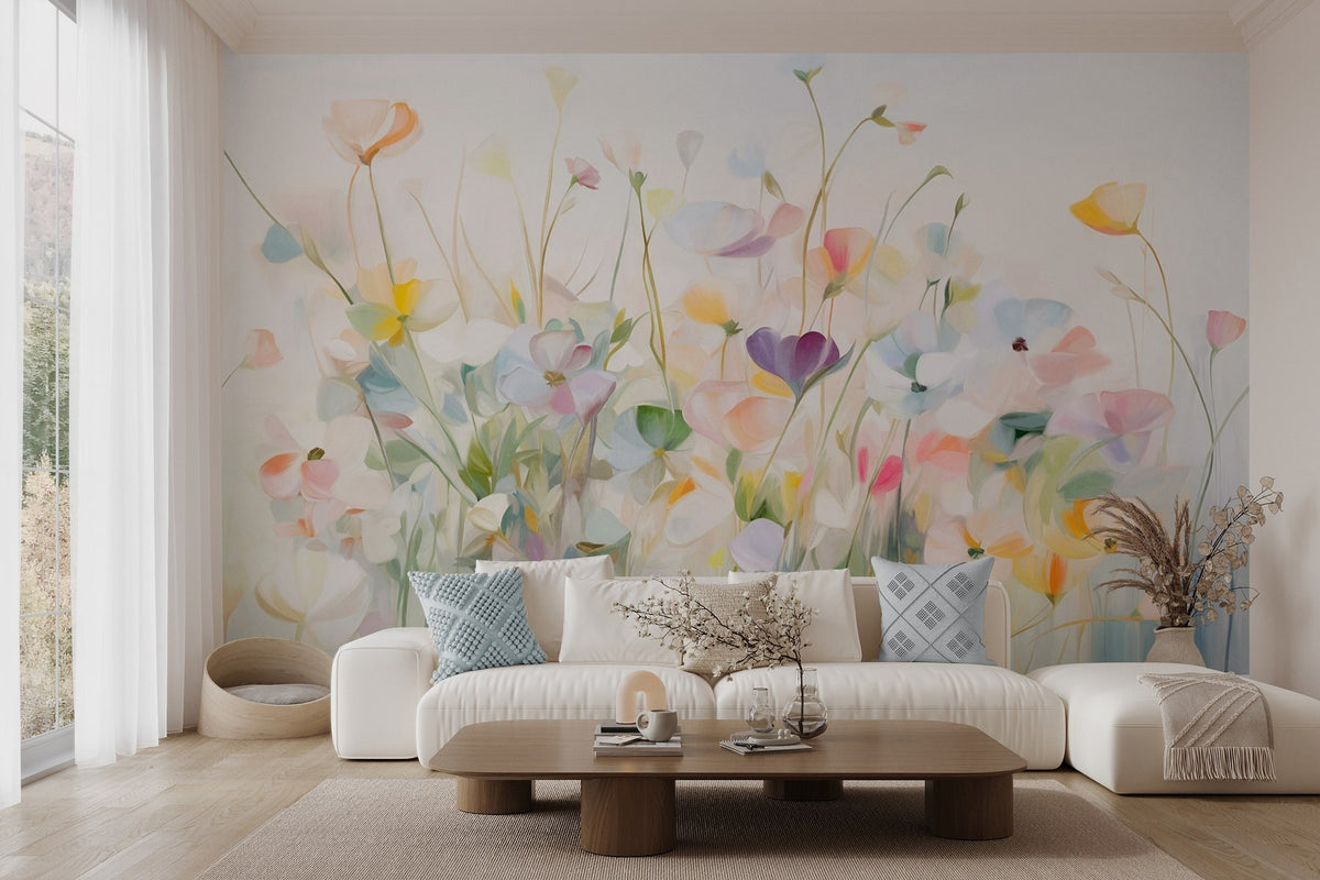Papier peint Étude de fleurs sauvages