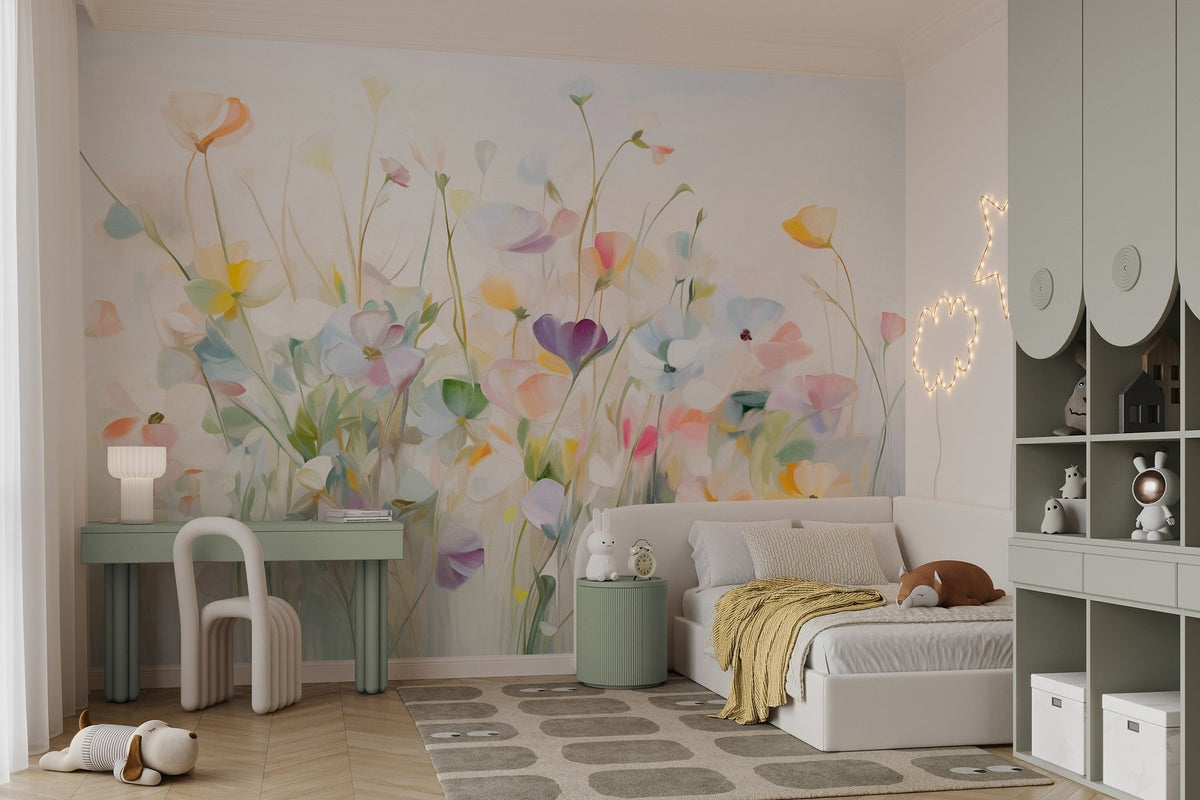 Papier peint Étude de fleurs sauvages