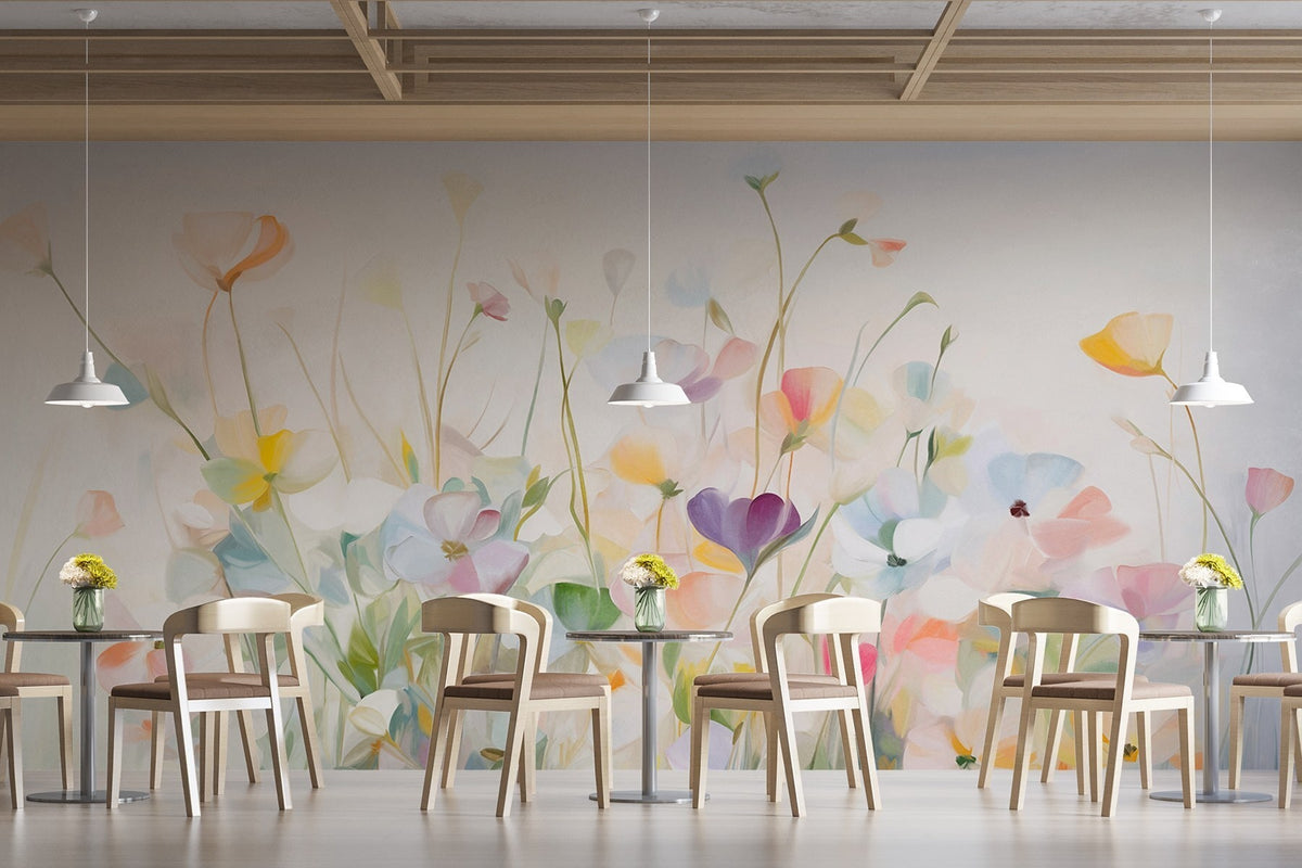 Papier peint Étude de fleurs sauvages