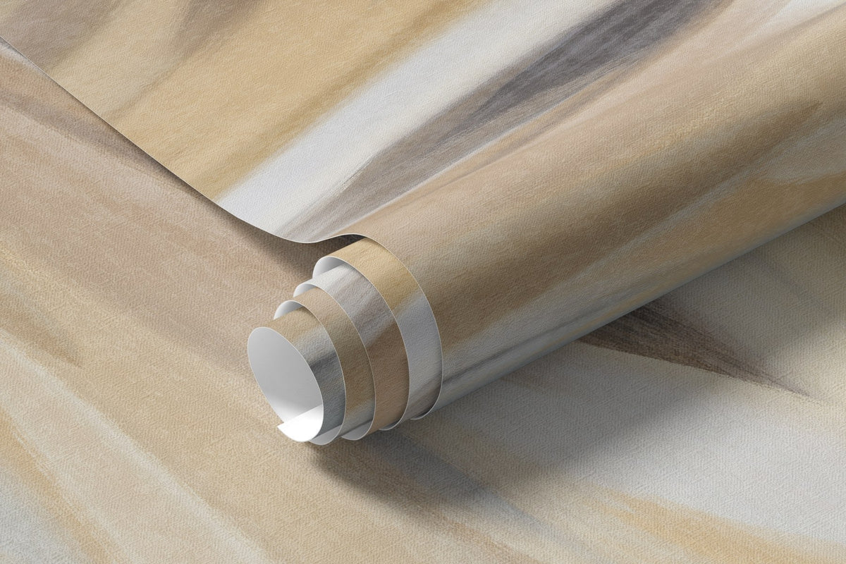 Papier peint Touches ambre et argent