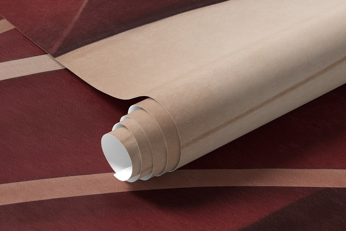 Papier peint Arches botaniques bordeaux