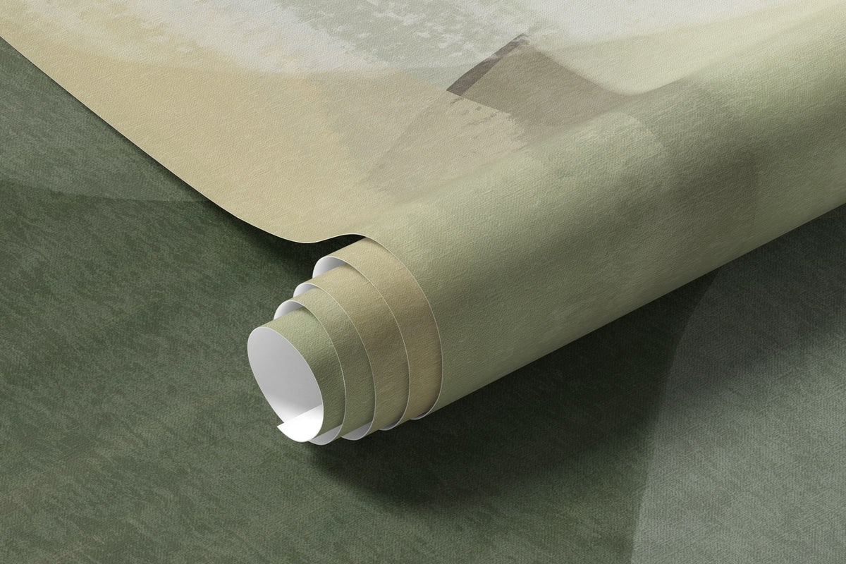 Papier peint Formes olive superposées