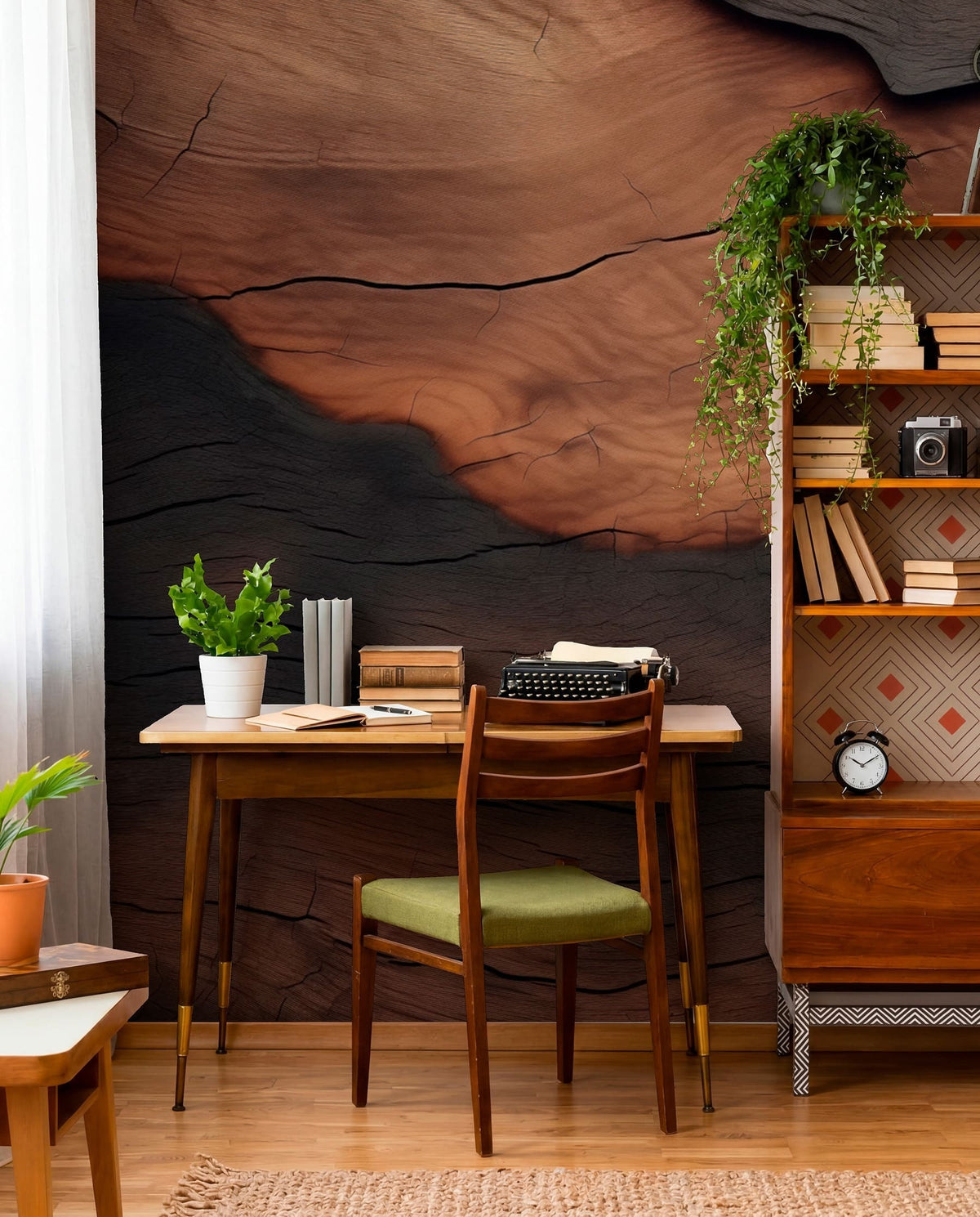 Papier peint Strates de bois