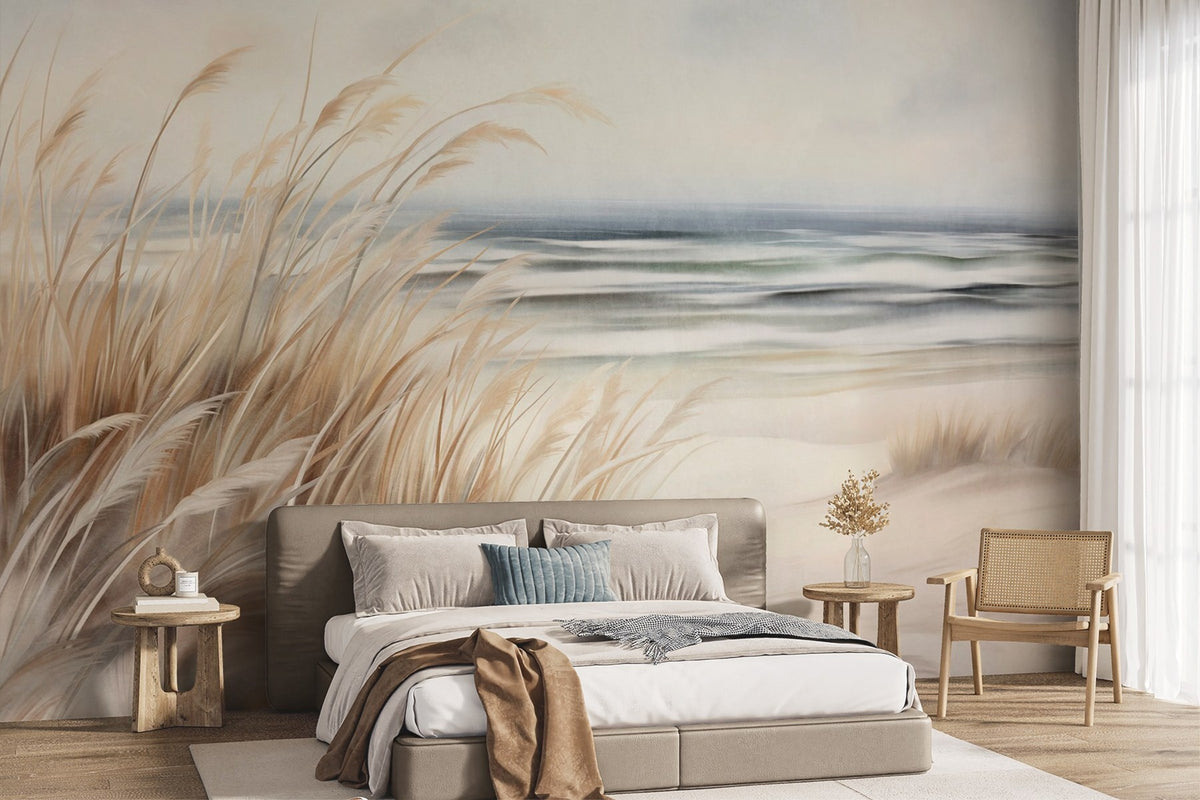 Papier peint Herbes du rivage