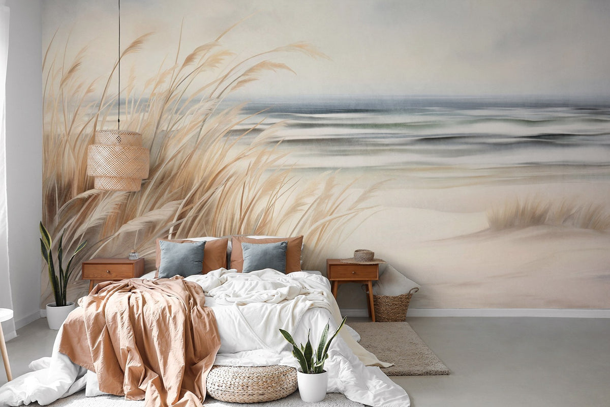 Papier peint Herbes du rivage